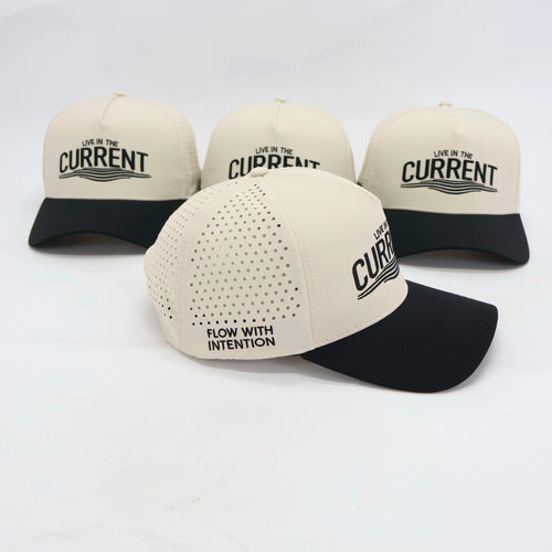 CURRENT Performance Hat - Sandbar (Cream/Black)